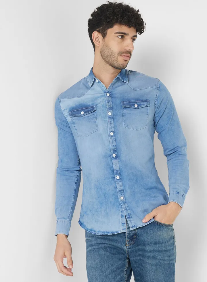 Muscle Fit Full Sleeve Shirt