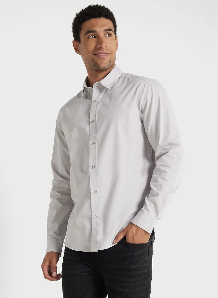Long Sleeve Poplin Shirt