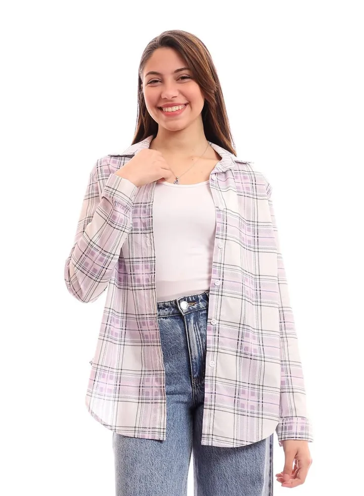 Mauve Karoh Casual Shirt
