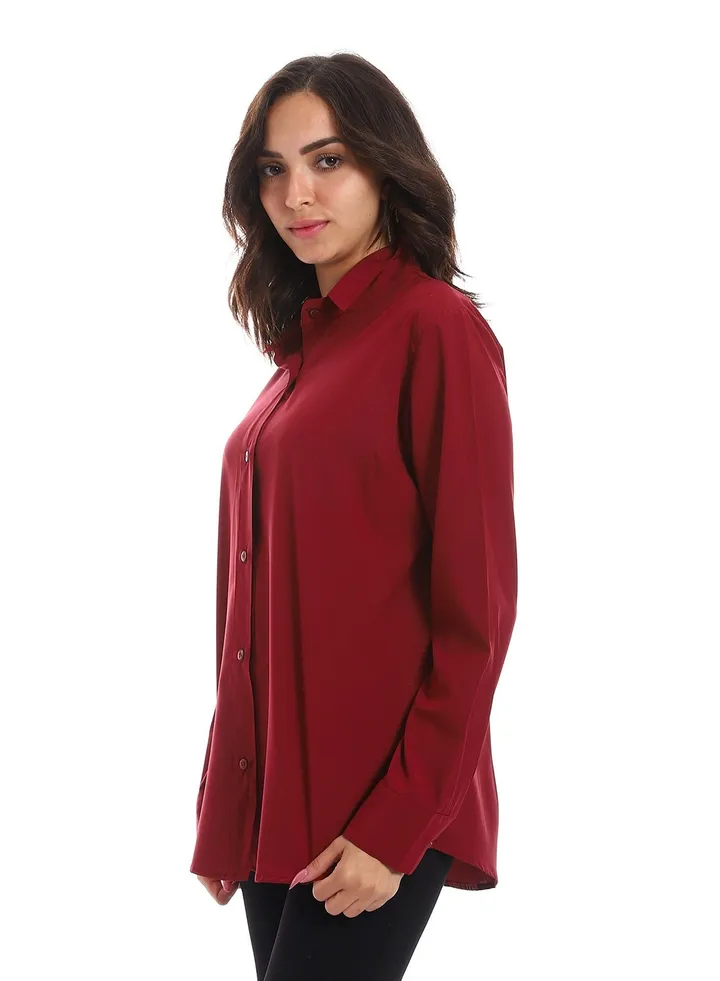 Women Long sleeve buttoned down shirt