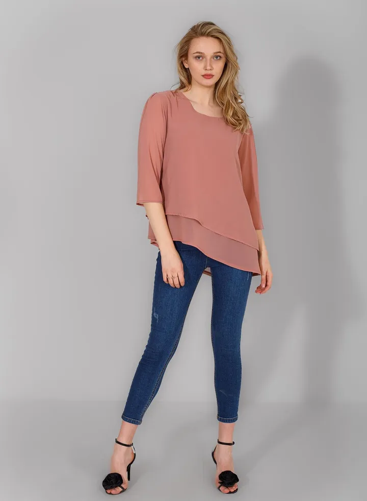 women’s short sleeve soft blouse