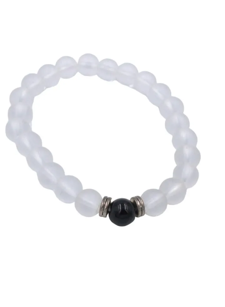 Fashion Stone Bracelet- White Pearl