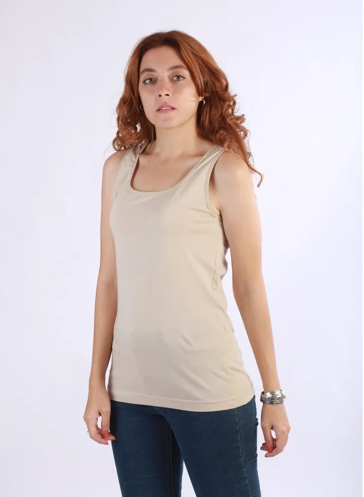 Jet Women Underwear Tank Top - Beige