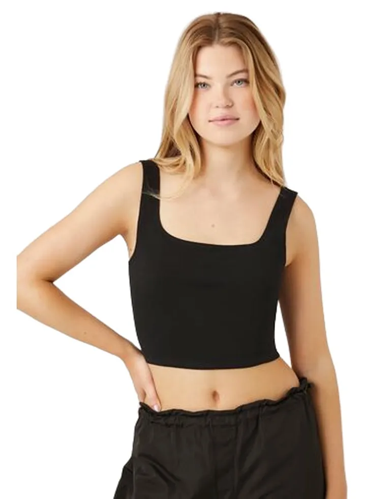 Organically Grown Cotton Cropped Tank Top