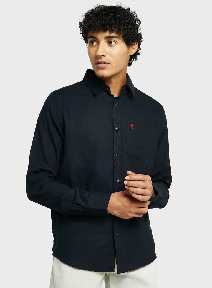 Thomas Scott Classic Cotton Slim Fit Flannel Casual Shirt