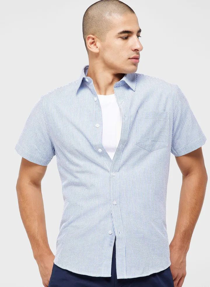 Short Sleeve Striped Shirt