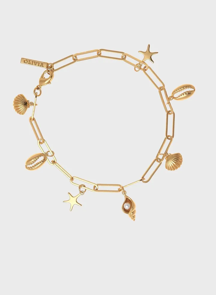 Brass Hand Chain Bracelet