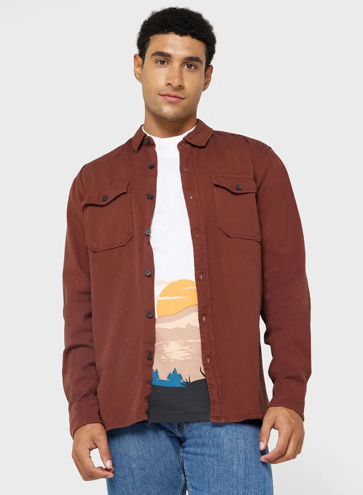 Long Sleeve Twill Shirt