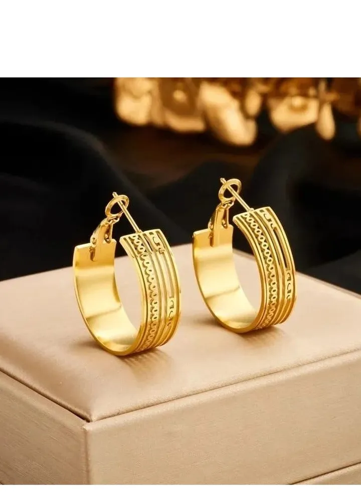 Solid color master stainless steel earring