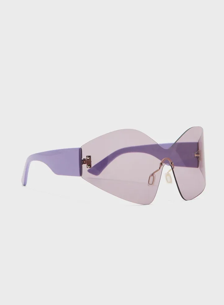 Oversized Racer Sunglasses