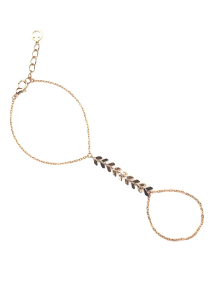Gold Plated Finger Bracelet