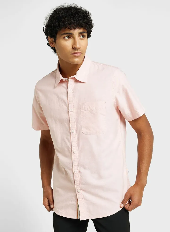 Thomas Scott Classic Slim Fit Opaque Cotton Casual Shirt