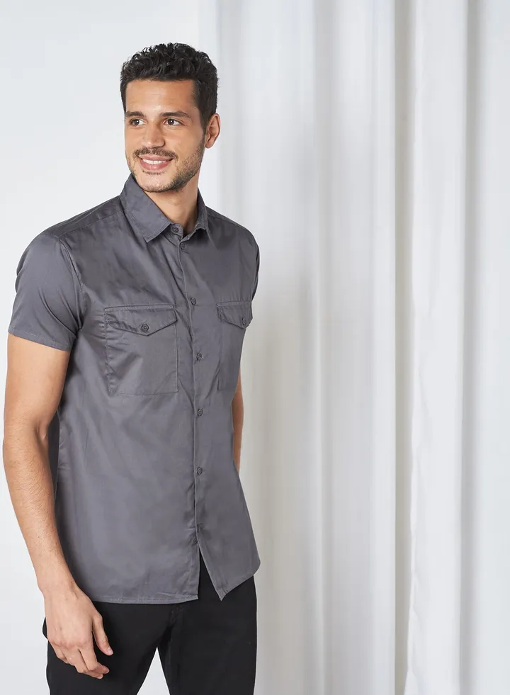 Plain Shirt Grey