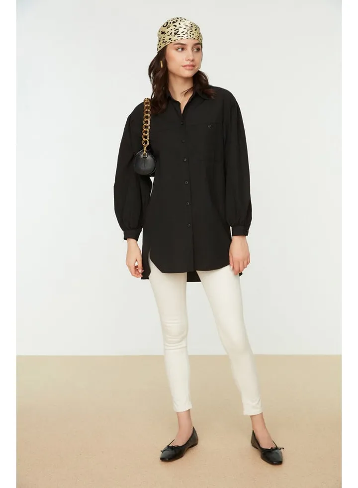 Woman Modest Shirt Black