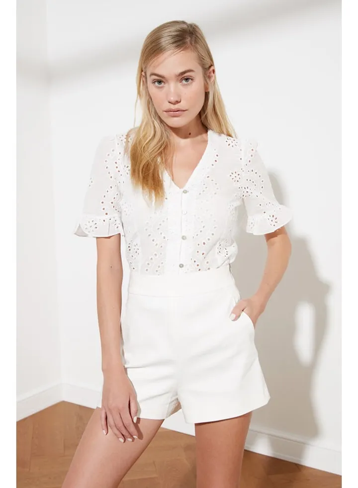Woman Blouse Ecru