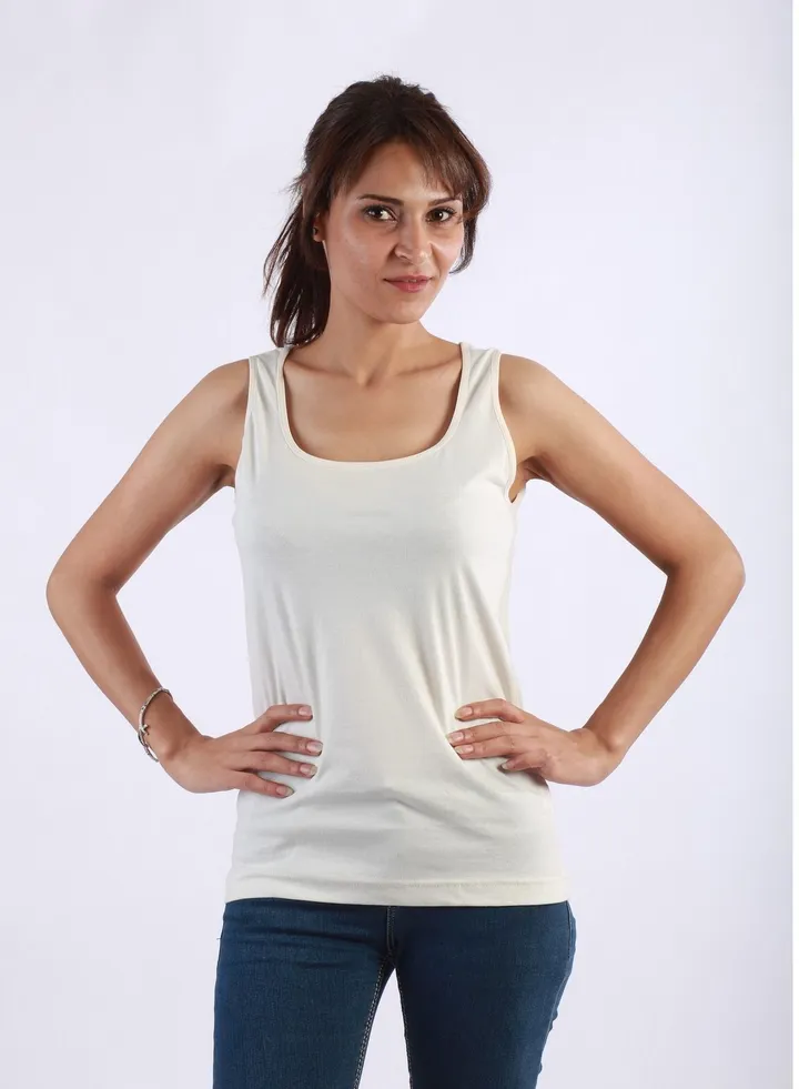 Jet Women Underwear Tank Top - White