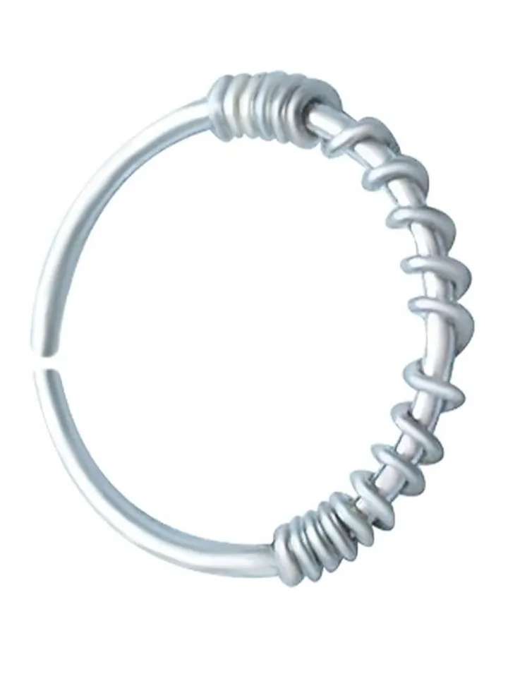 Enjoy your time elegant fake nose piercing for women in silver