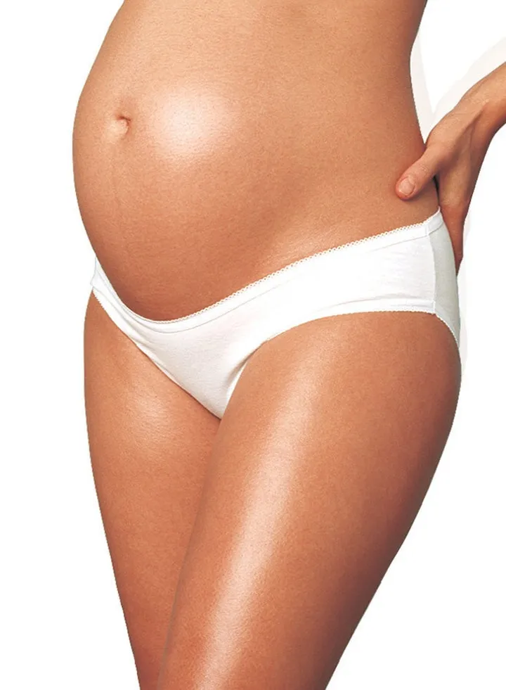 Maternity Under Belly Briefs White