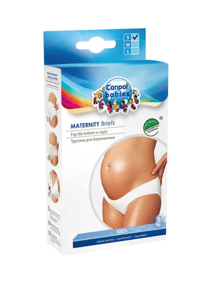 Solid Pattern Maternity Panty White