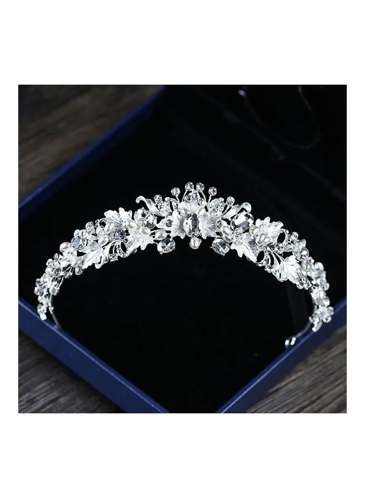 Alloy Diamond Crown Bride's Wedding Headdress