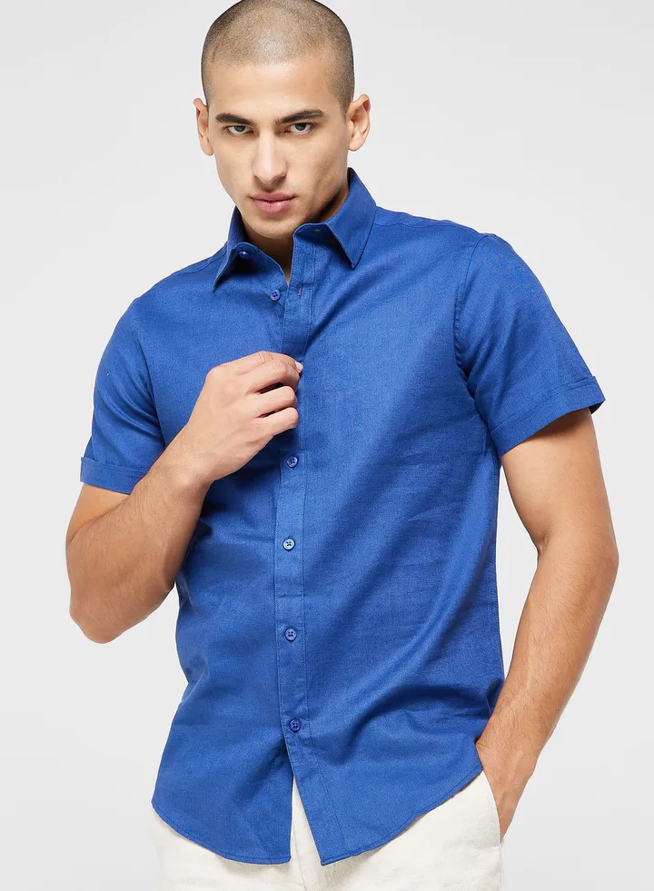 Short Sleeve Linen Shirt