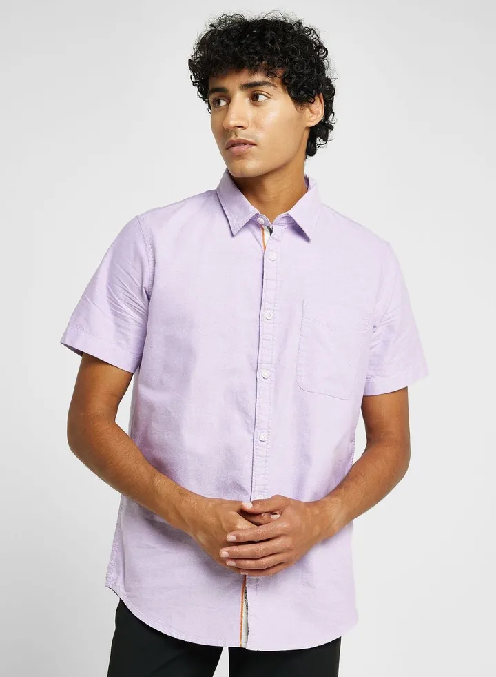 Thomas Scott Spread Collar Slim Fit Cotton Casual Shirt