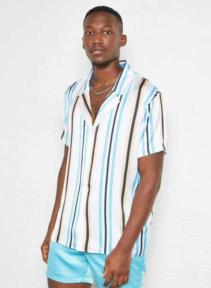 Stripe Print Shirt Multicolour