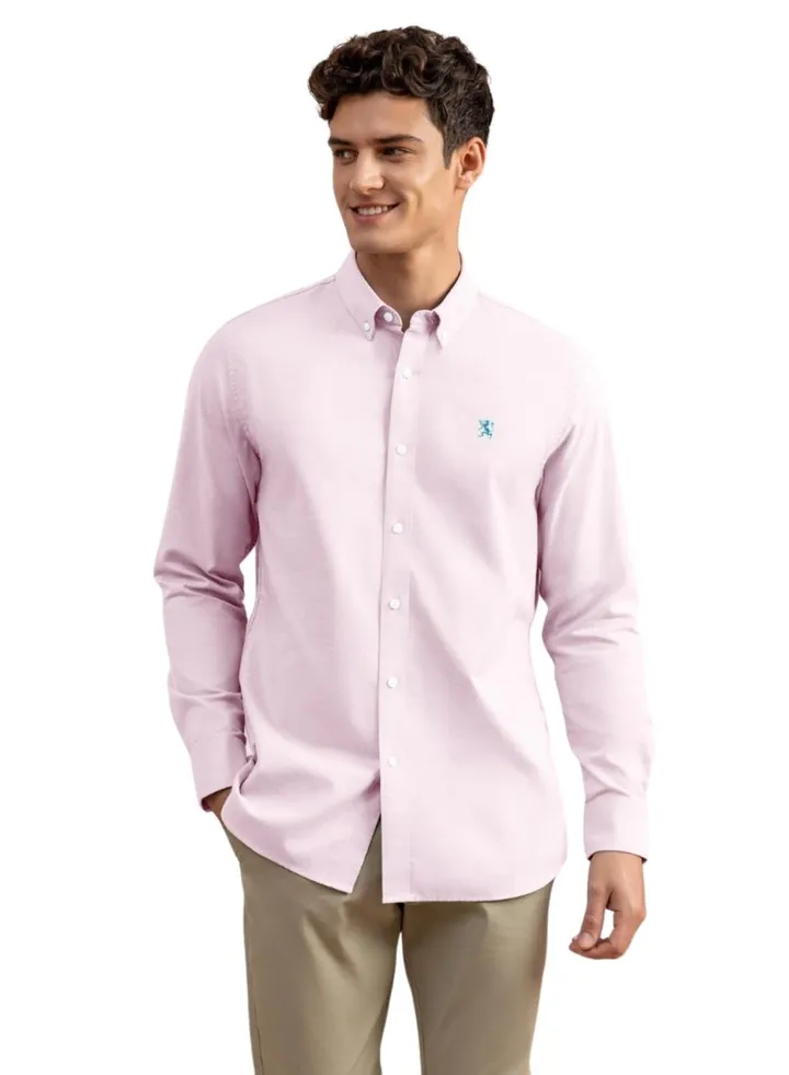 Men's Lion Oxford Shirt - Pink