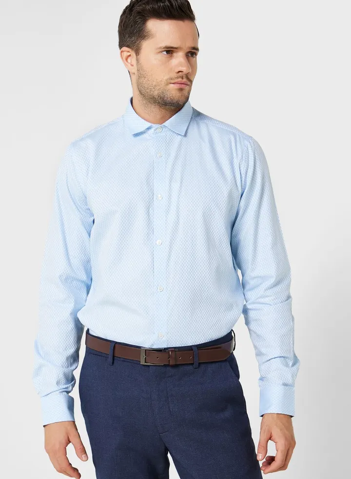 Dobby Full Sleeve Formal Shirt