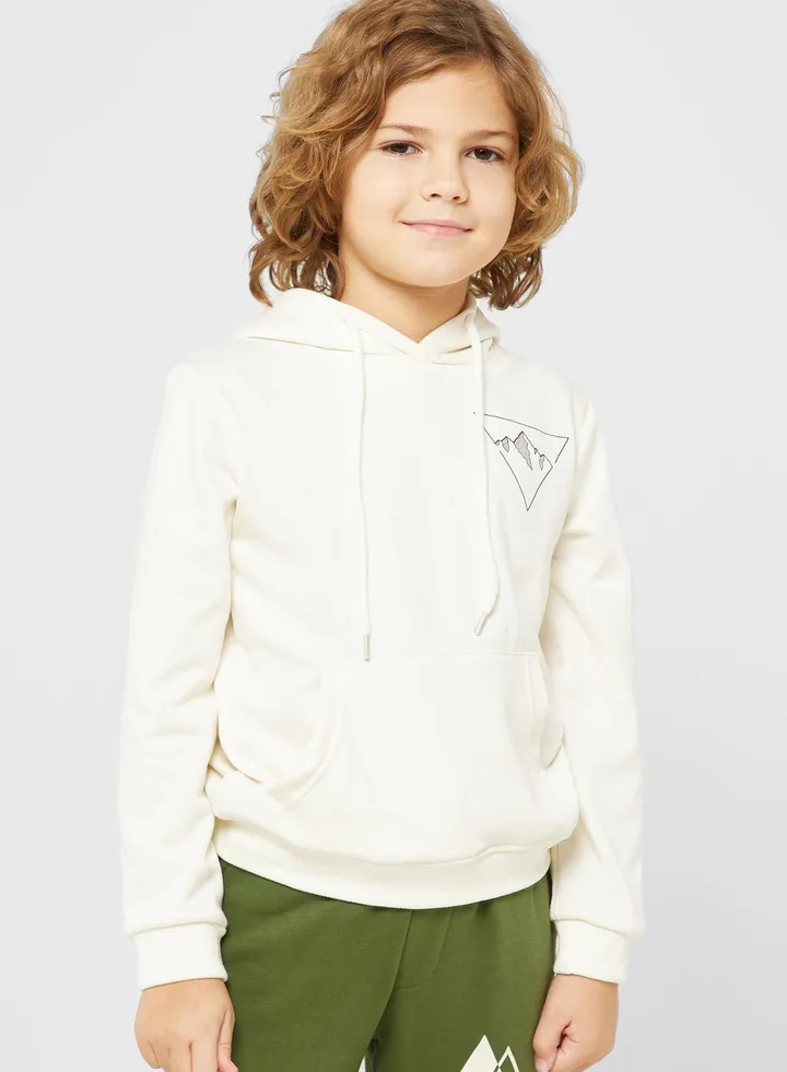 Front & Back Printed Hoodie For Boys