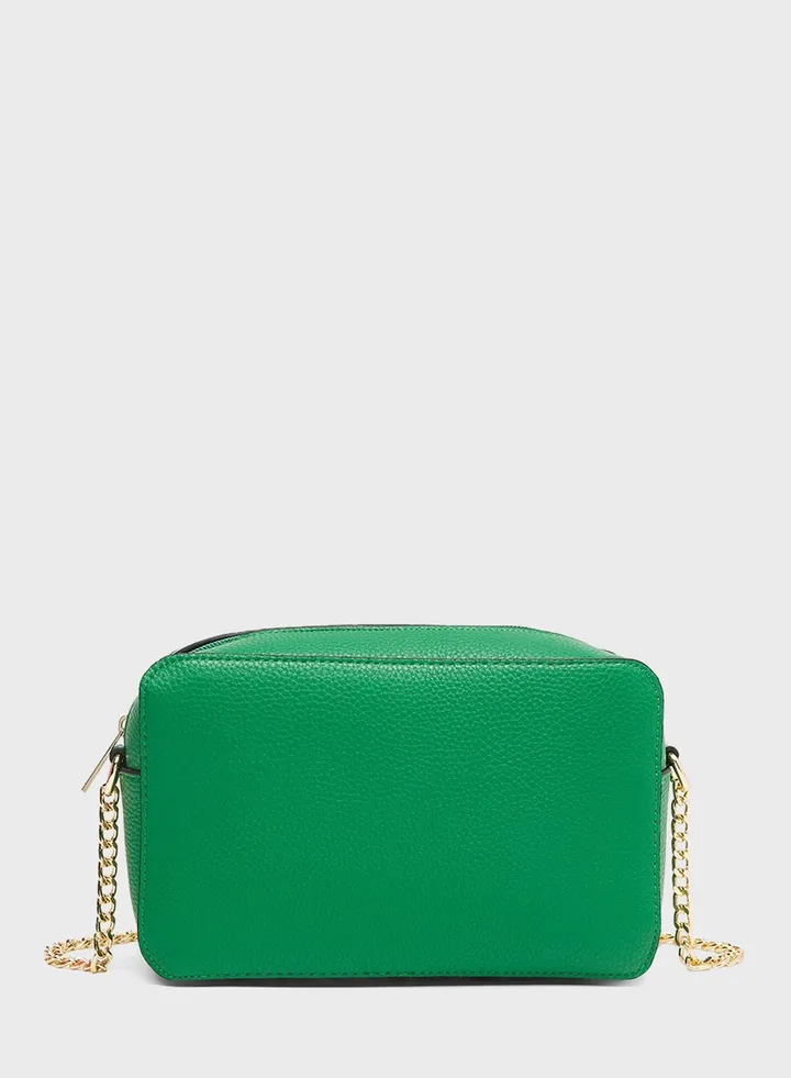 Faux Leather Crossbody Bag