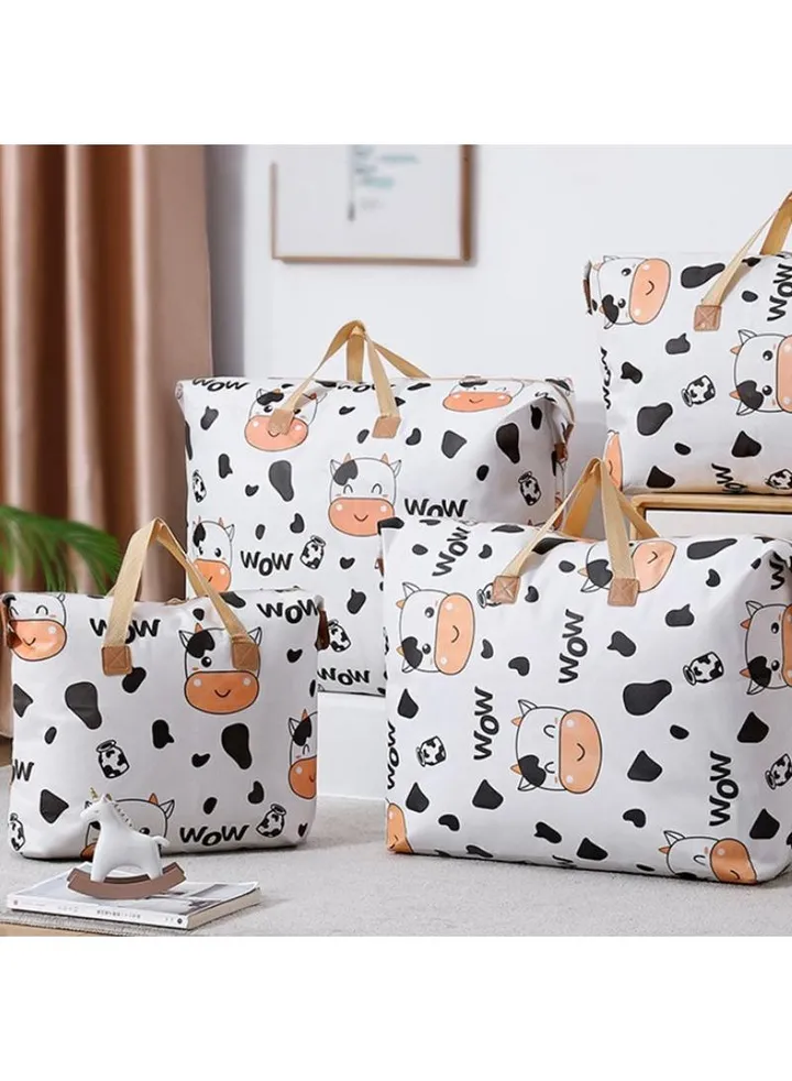 Quilt Storage Bag Finishing Bag Clothes Large Capacity Waterproof Moisture-proof Quilt Luggage Moving Bag-Cow50*45