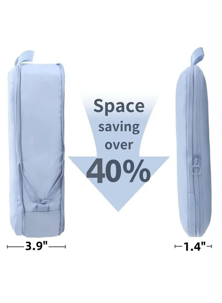 Travel Compression Storage Bag Travel Bag Travel Bag Down Jacket Storage Bag Fabric Expanding Storage Bag-Blue40*30*10