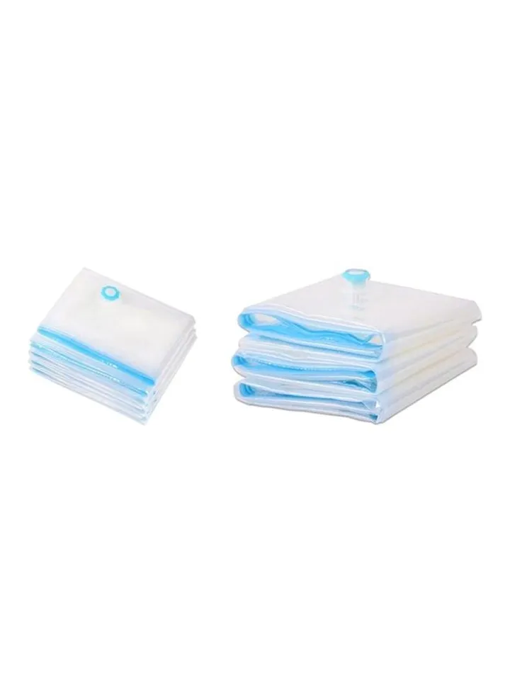 Vacuum Sealed Compression Bag Clear/Blue