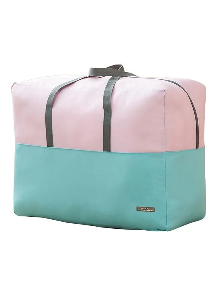 Quilt Clothes Organizer Storage Bag Pink/Blue