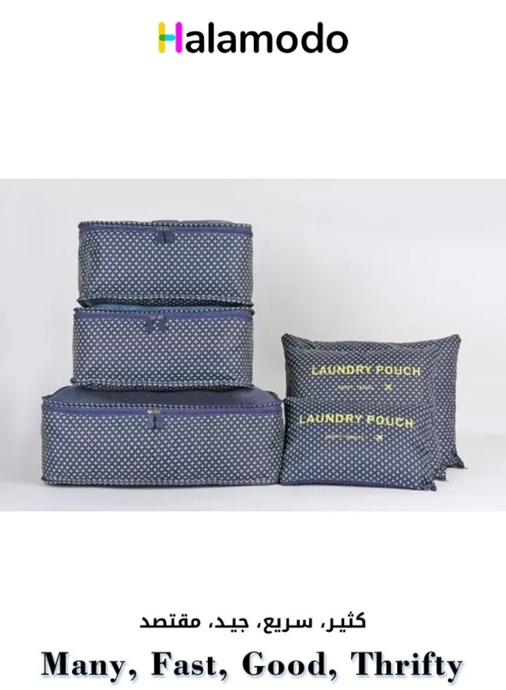 6-piece Storage Box Set, Oxford Cloth Bag Clothing Boxes, Multifunctional Bags, Travel Box,Home Wardrobe Organizer