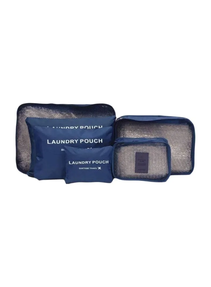 6-Piece Travel Packing Organizers Set Blue
