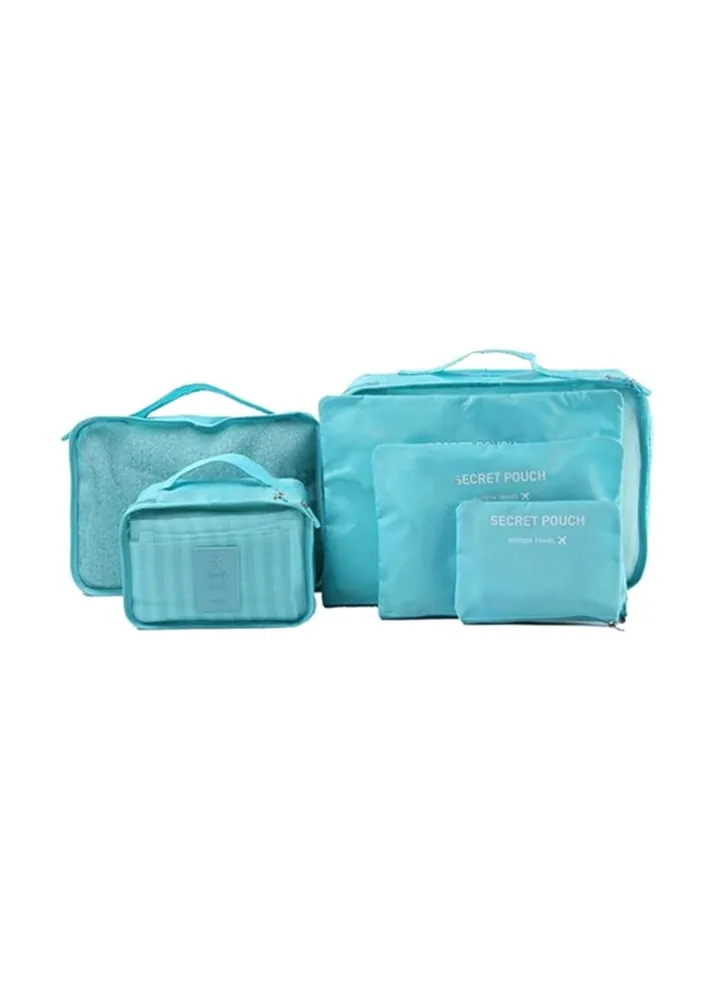 6-Piece Travel Bag Set Blue
