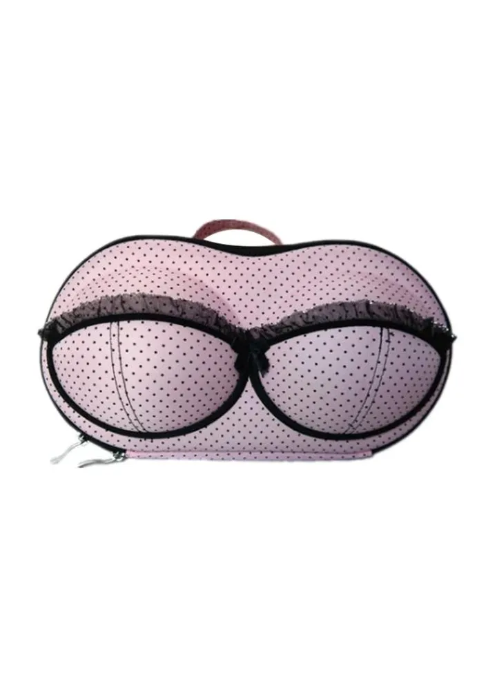 Bra Organizer Box Pink/Black