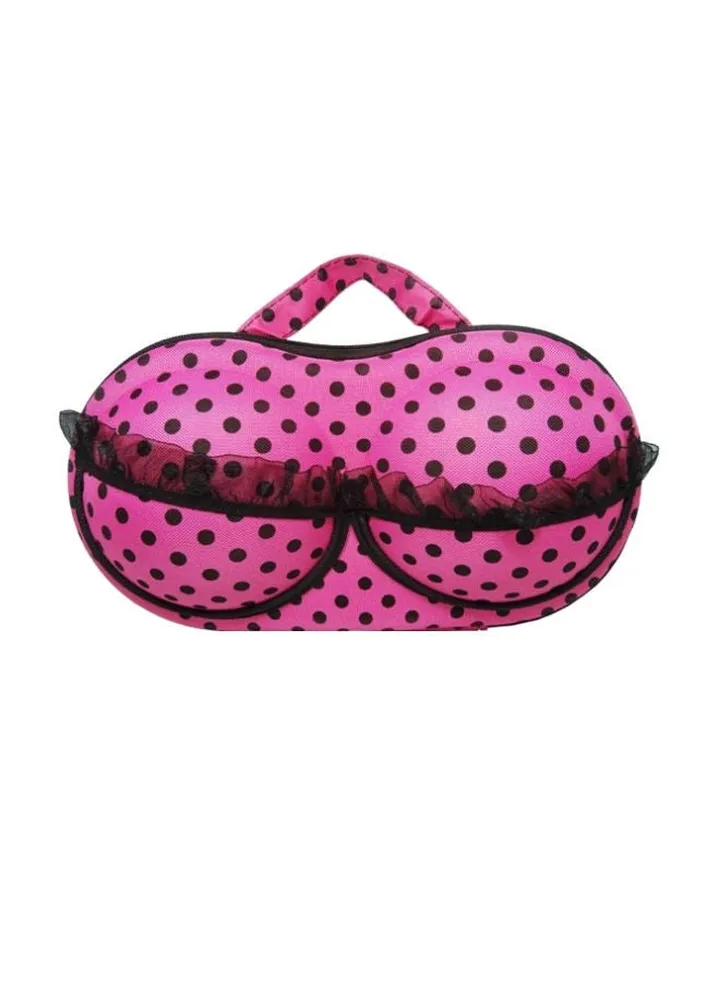 Travel Bra Organiser Pink/Black
