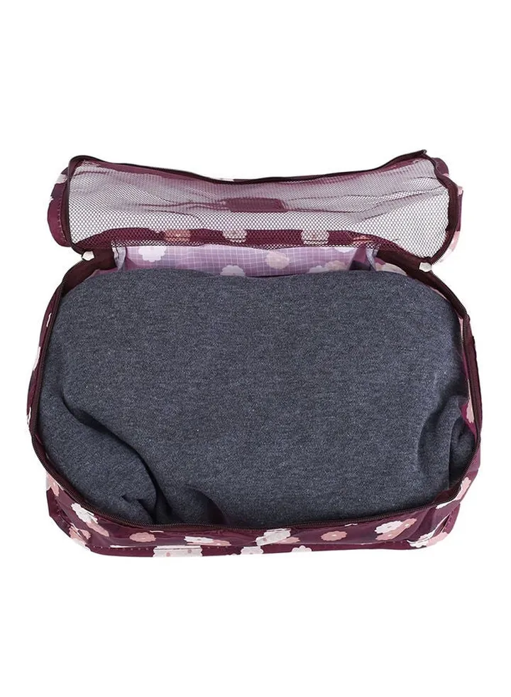 6-Piece Storage Bag Set For Clothes Red