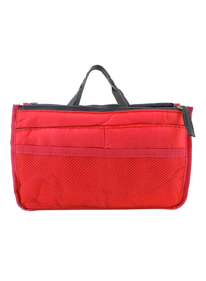 Zipper Closure Travel Kit Red