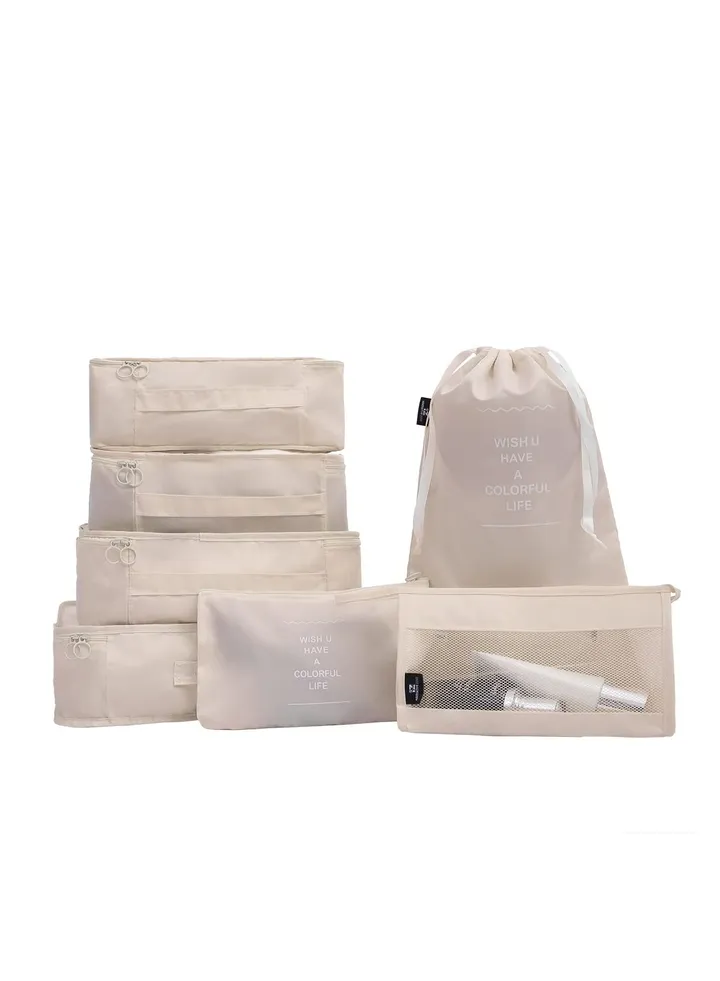 travel storage bag 7-piece travel thickened suitcase clothing classified storage bag
