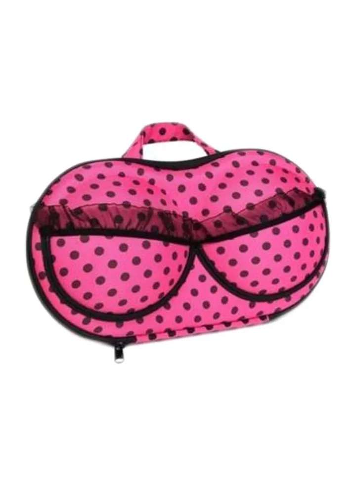 Bra Storage Box Pink/Black