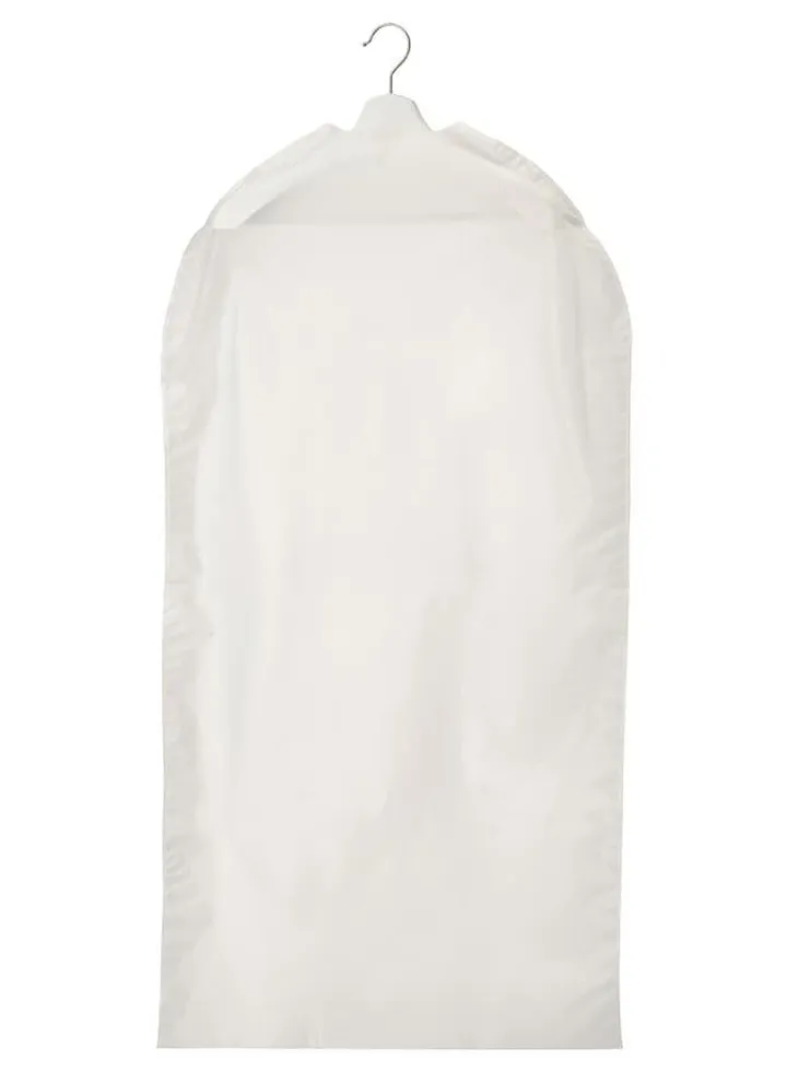 Clothes cover transparent , Clothing Dust Bag , Hanging Clothing Protectors Storage , Clothing Storage Cover , White .