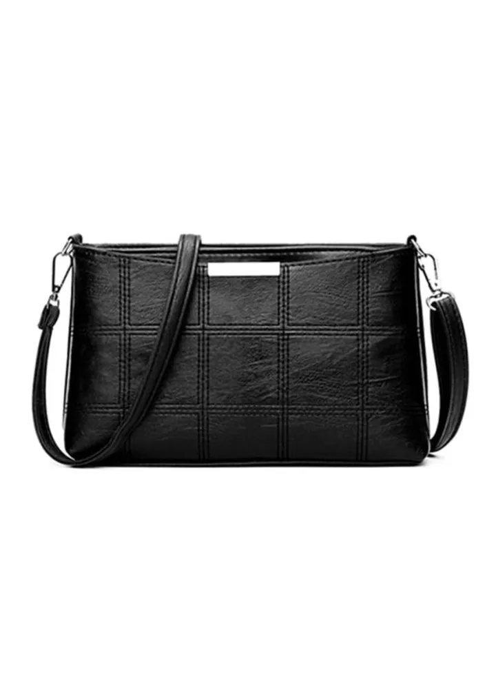 Vintage Trendy Crossbody Bag black