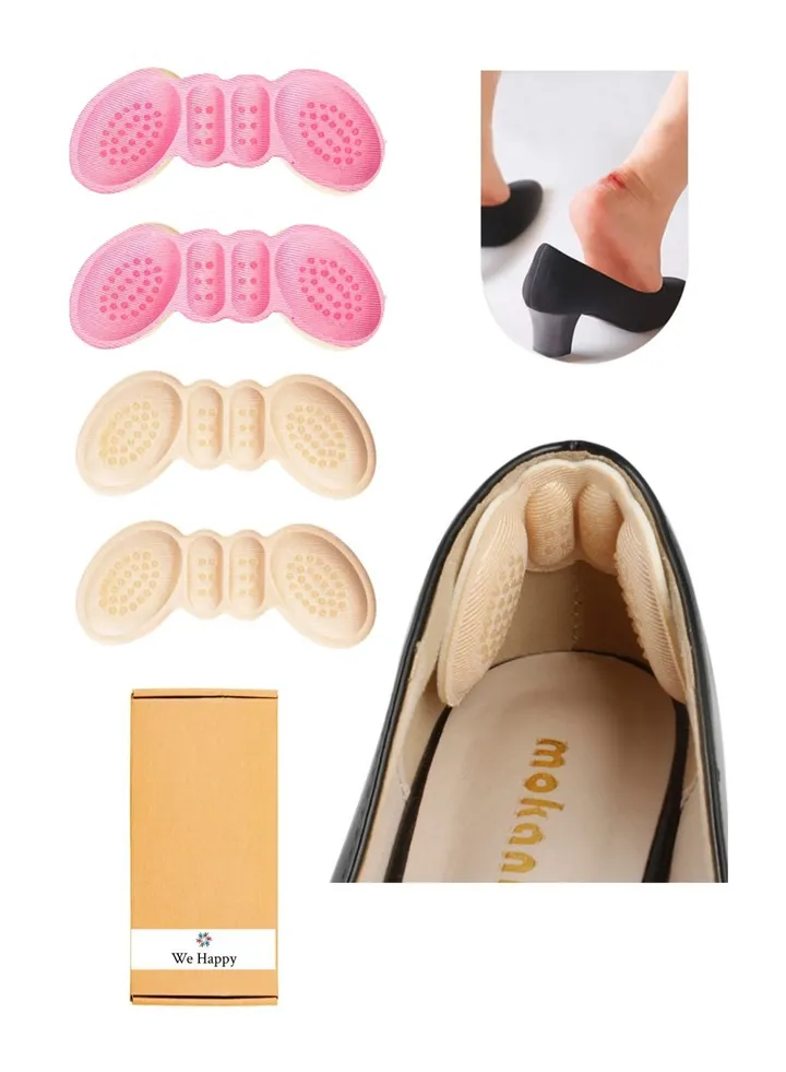 4-Piece Insoles For Shoes High Heels
