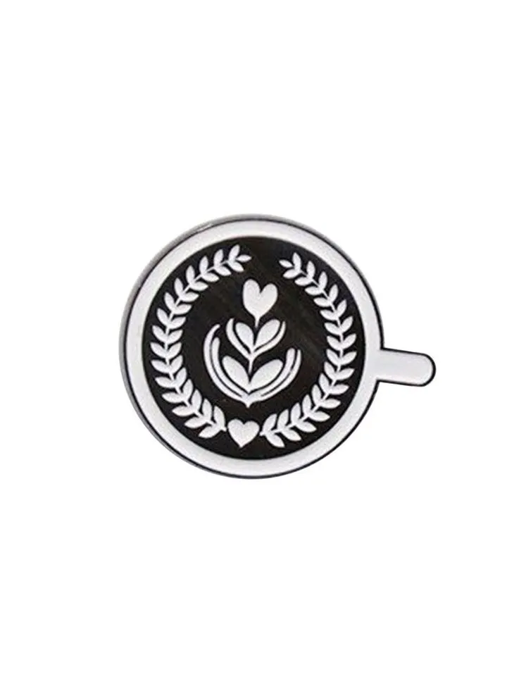Coffee brooch drawing