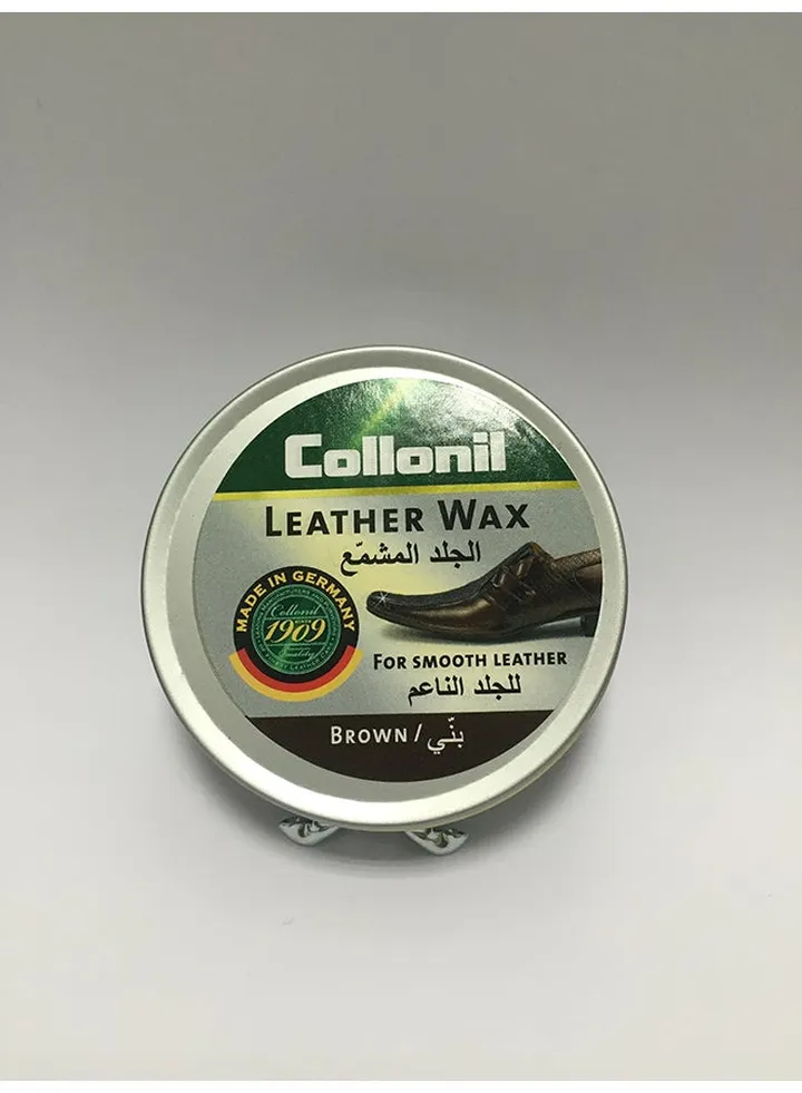 Leather Wax Tin Brown