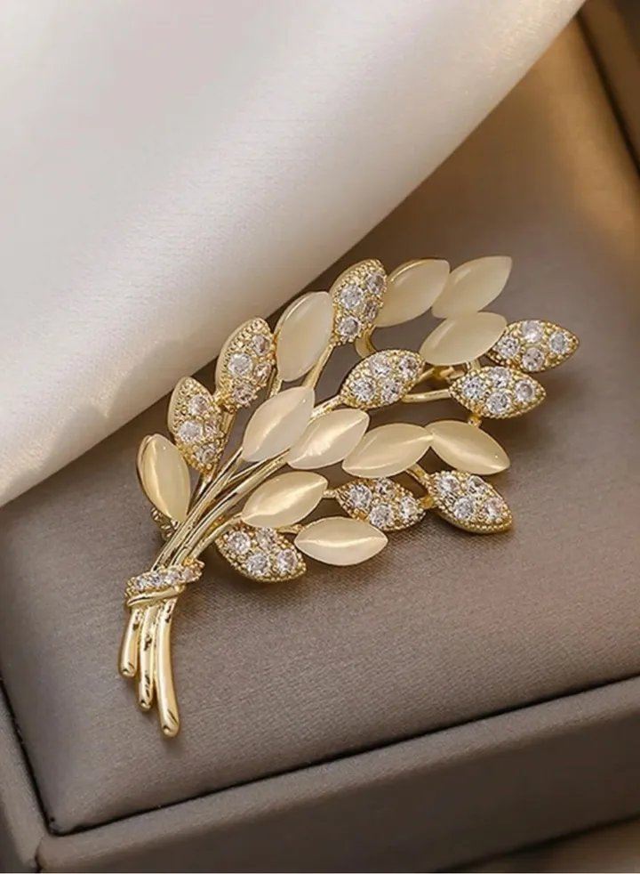 Elegant Gold Brooch For Women